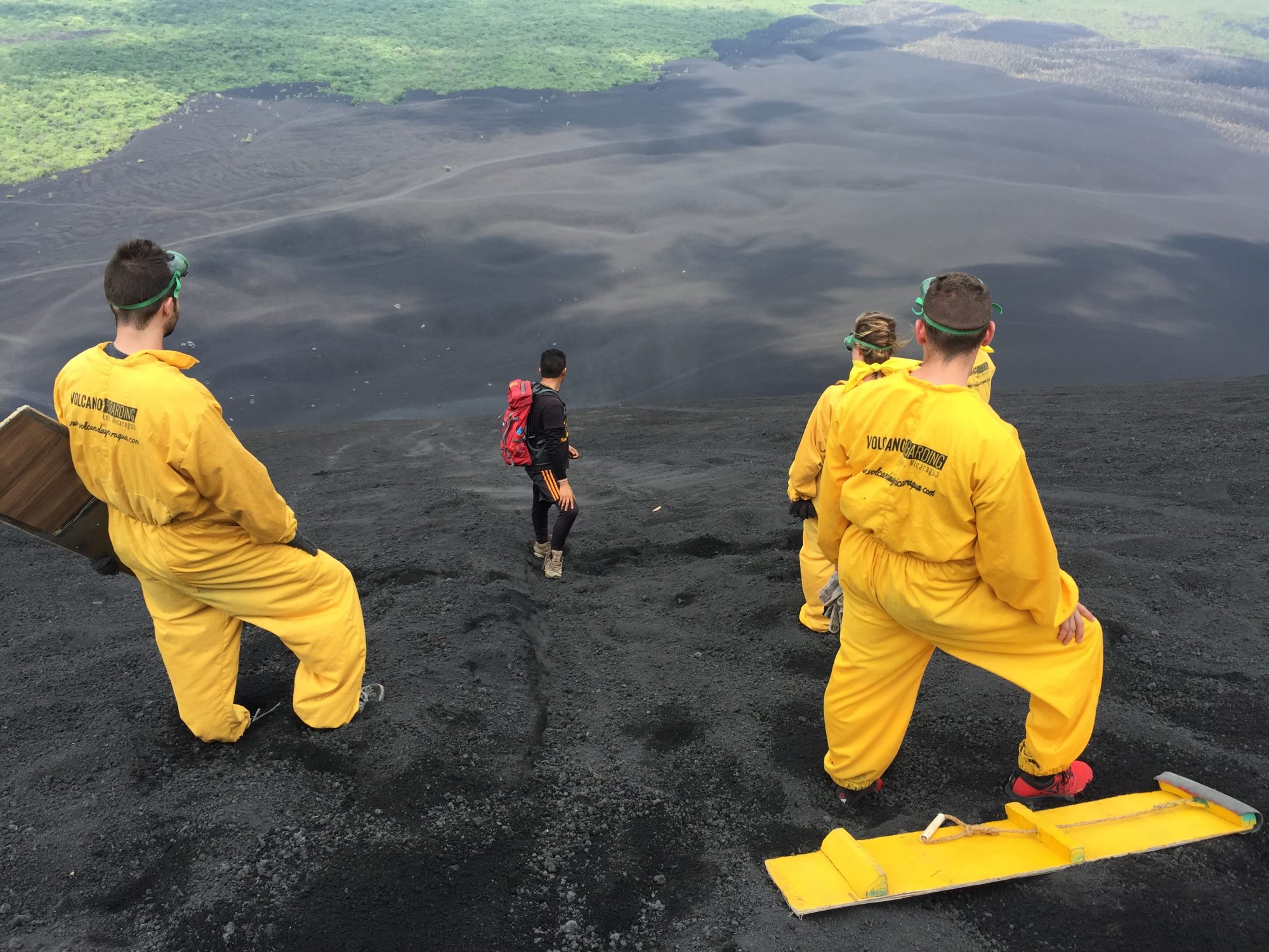 volcano surfing