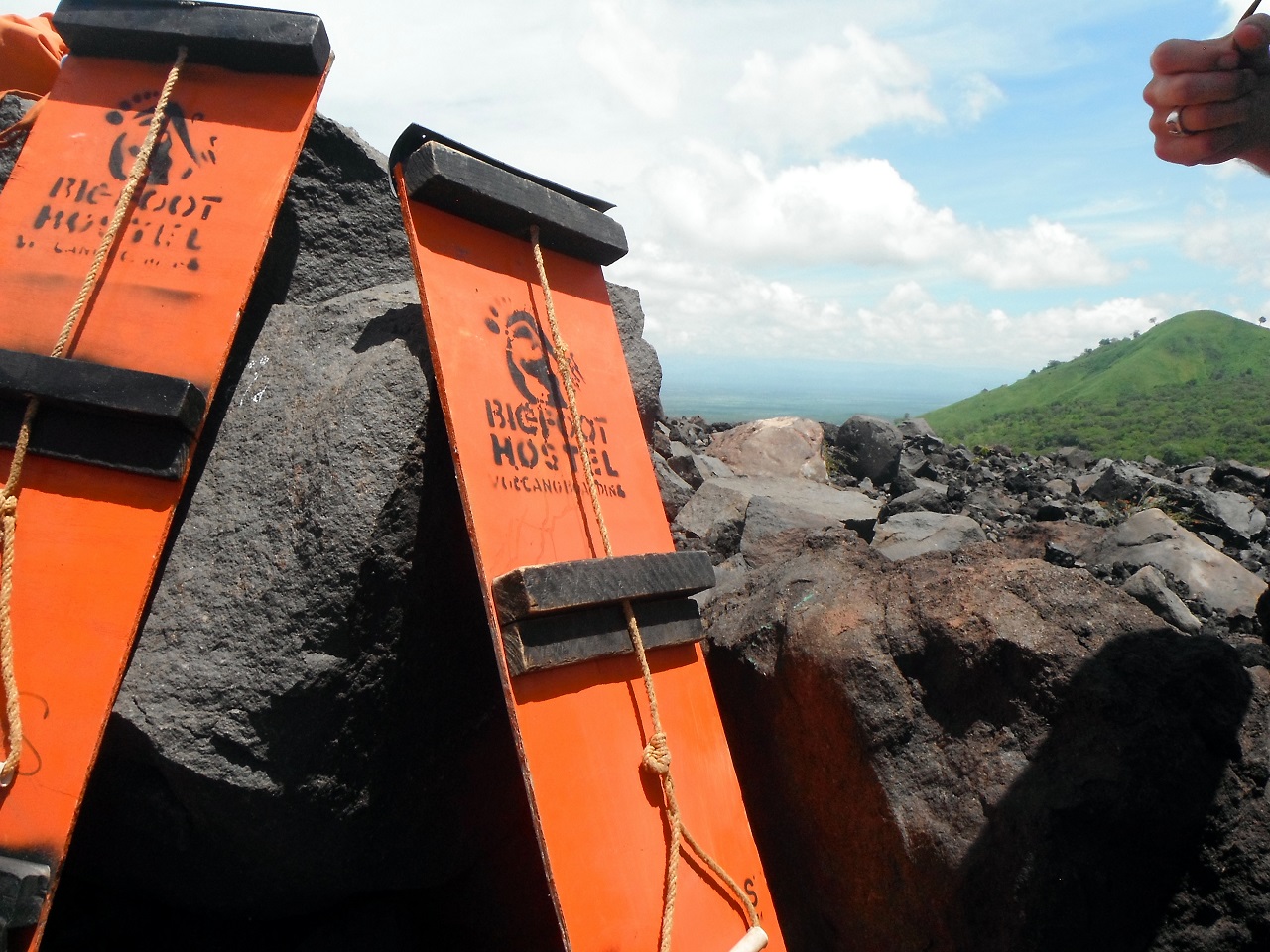 volcano surfing