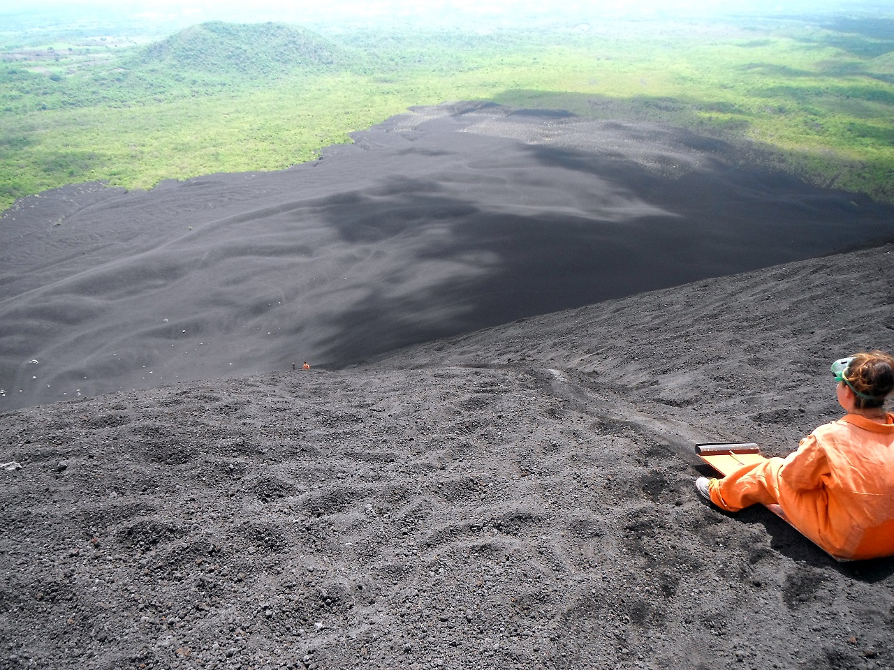 volcano surfing